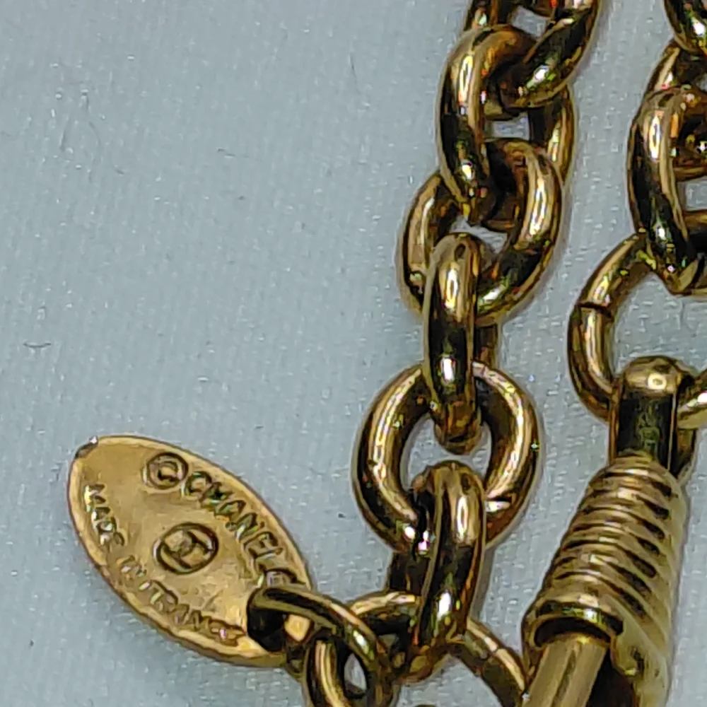 Chanel Vintage Gold Plated Leo Lion Sun CC Medallion Pendant Necklace